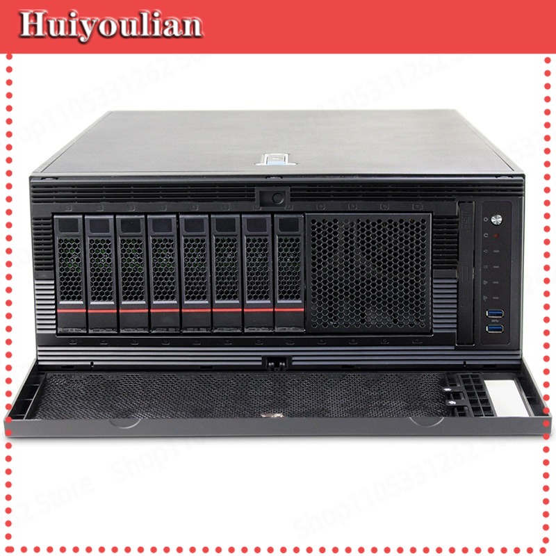 8 Gpu 4U Server Chassis - 8049ETX-8タワーサーバーシャーシ 4Uラックタワー型コンバーチブル 4 GPUワークステーション対応 8ホットスワップベイ
