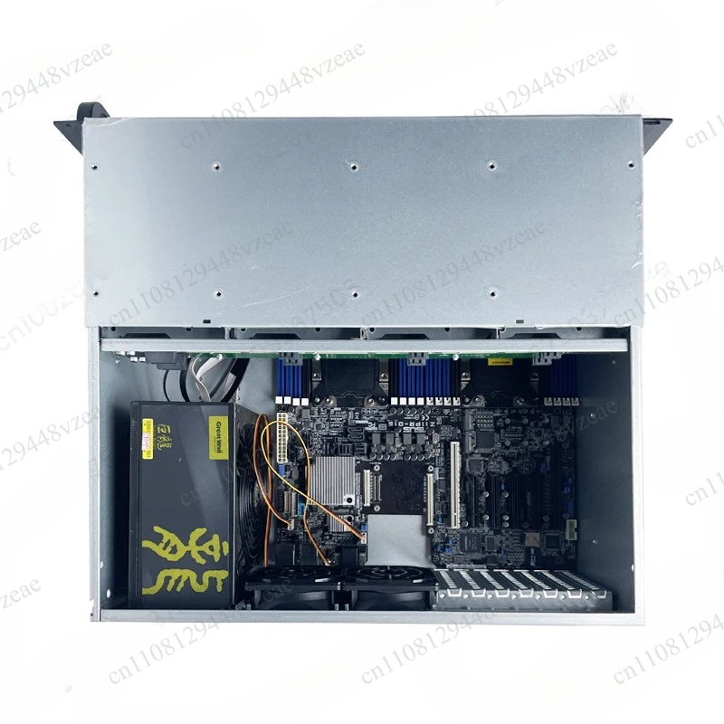 8 Gpu 4U Server Chassis - GPUグラフィックスカード搭載AIレンダリングワークステーション 4Uサーバー 産業用制御シャーシ ホットスワップ対応 8スロットストレージコンピューター