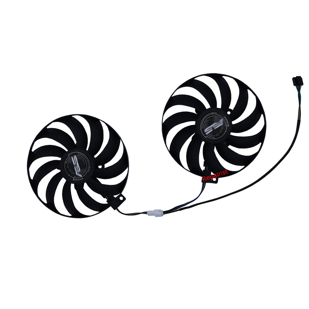 Rx 5700 Xt 8Gb Video Card - グラフィック冷却ファン,2 ピース/セット,FDC10U12S9-C,ビデオカード,ASUS Dual Radeon RX 5700