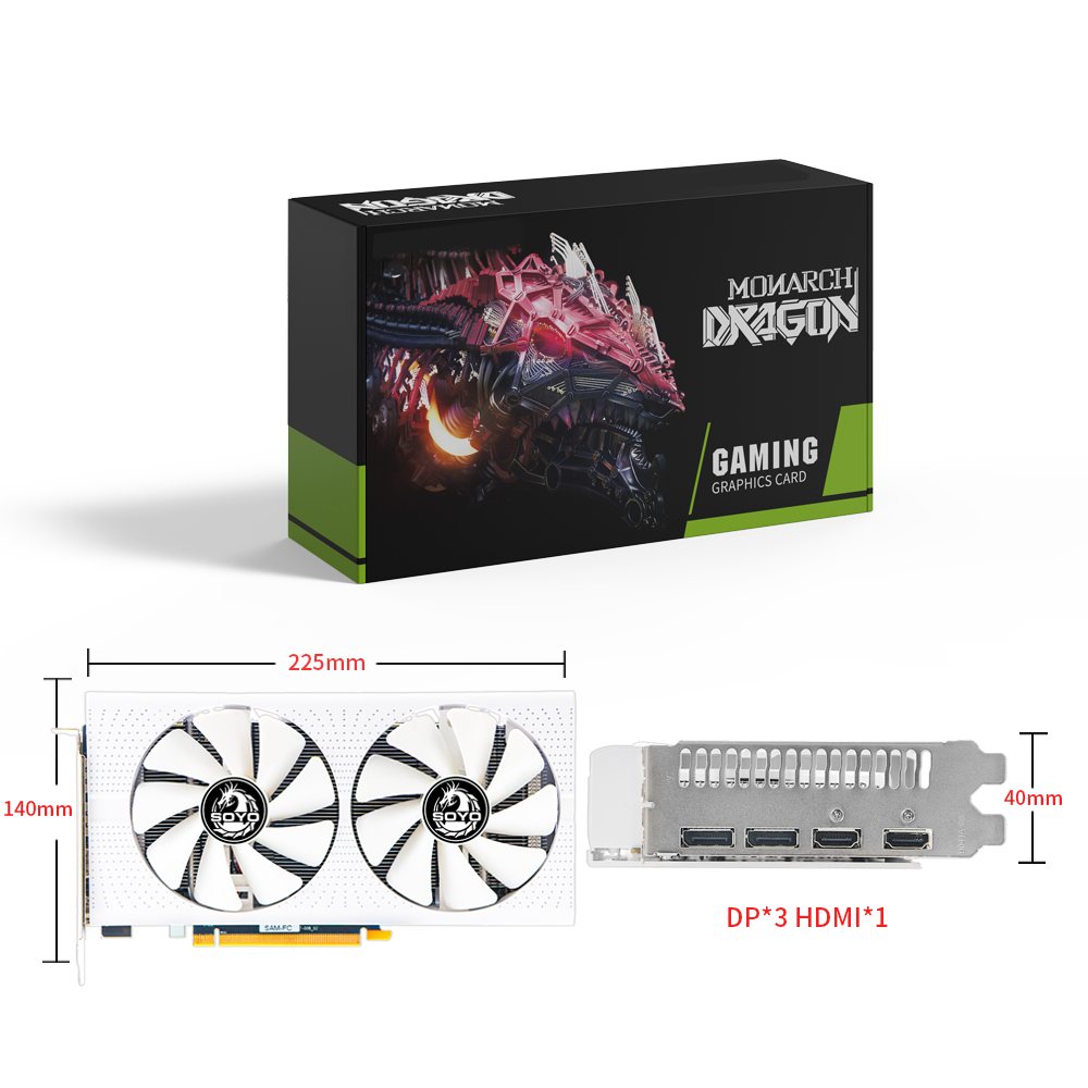 Rx 580 8Gb 2048Sp Gpu - SOYO AMD Radeon RX580 8GB グラフィックスカード