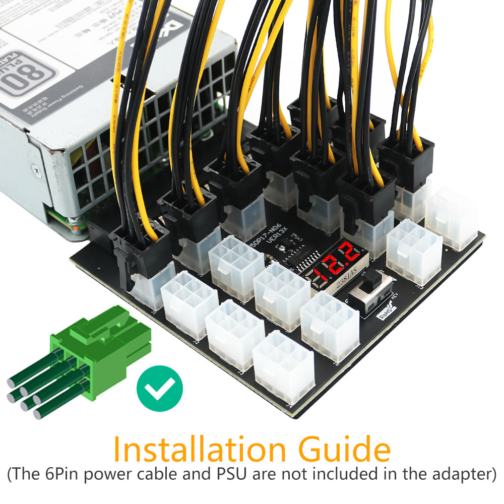 Pci-e 12vに50Pin atx 17 × 6Pin電 - 2000W Atx Mining Power Supply のレビューと価格