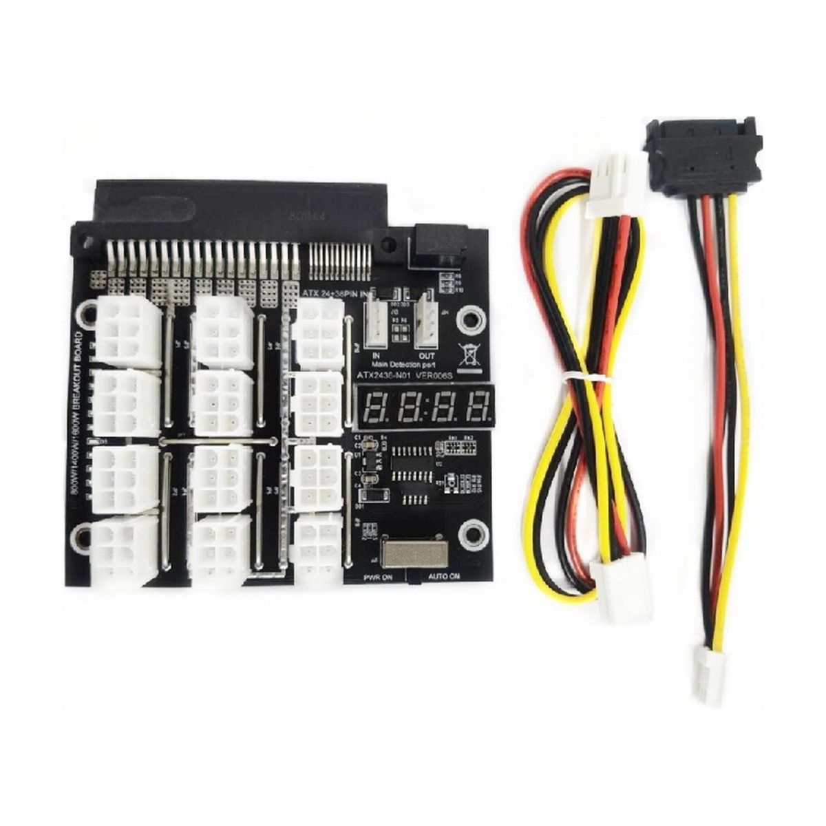 M05K 12 ポート PCIe 6 ピン コネクタ ブレー - 2400W Server Psu Breakout Board のレビューと価格