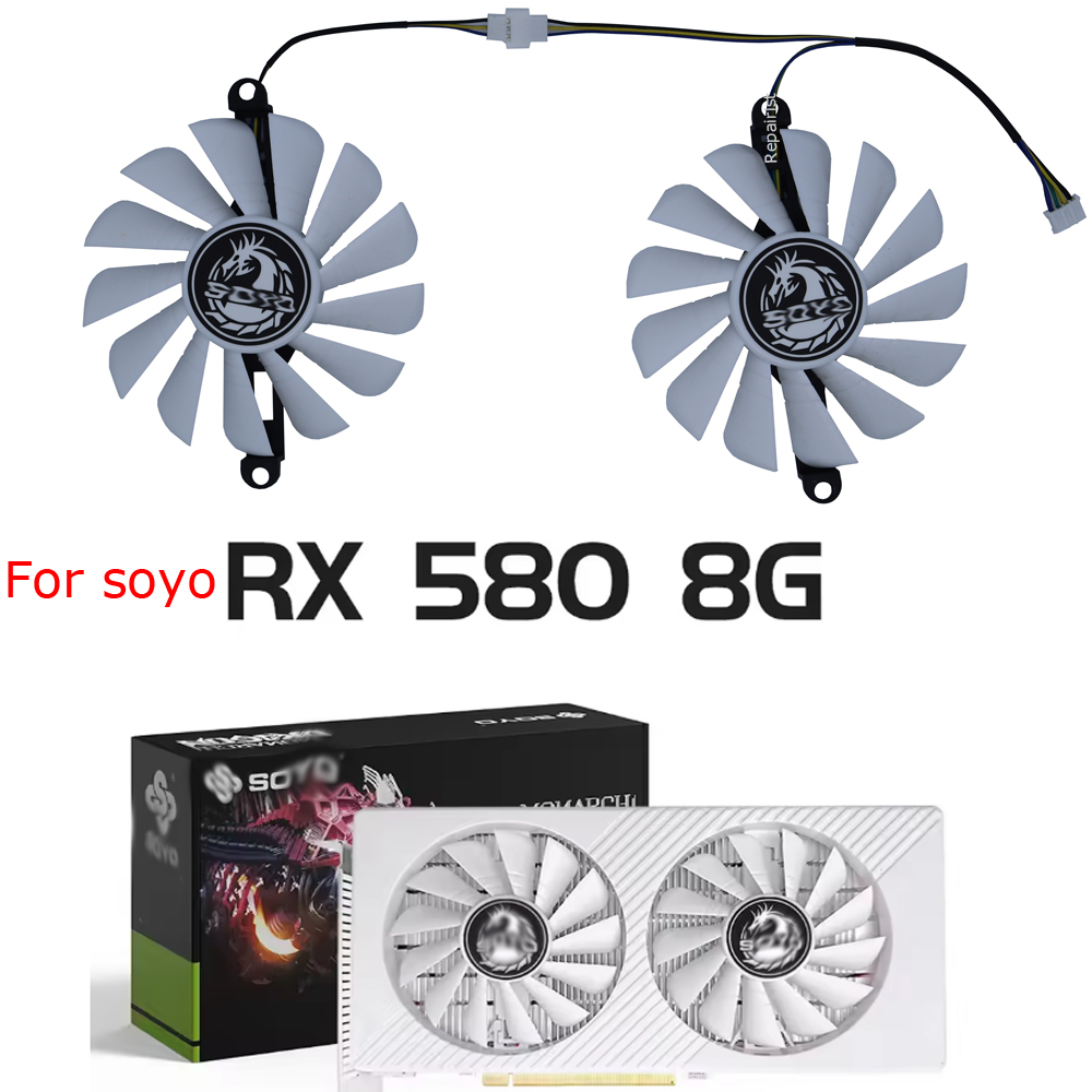 グラフィッククーラー GPU ビデオカードファン SOYO  - Rx 580 8Gb 2048Sp Gpu のレビューと価格