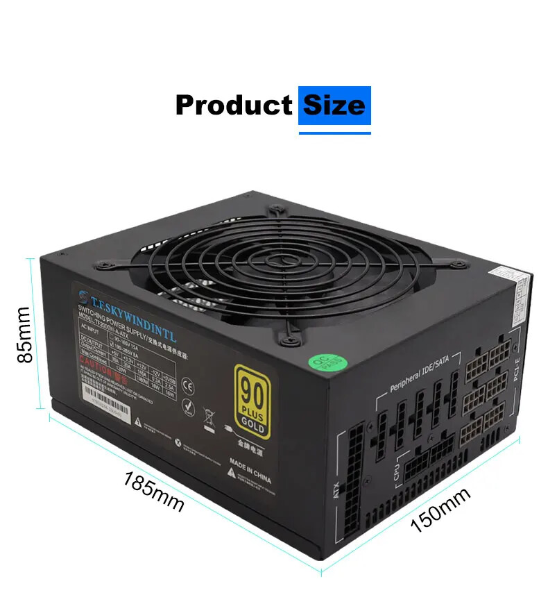 2000W電源 ゴールドATXマイニングPSU、フルモジュラ - 2000W Atx Mining Power Supply のレビューと価格