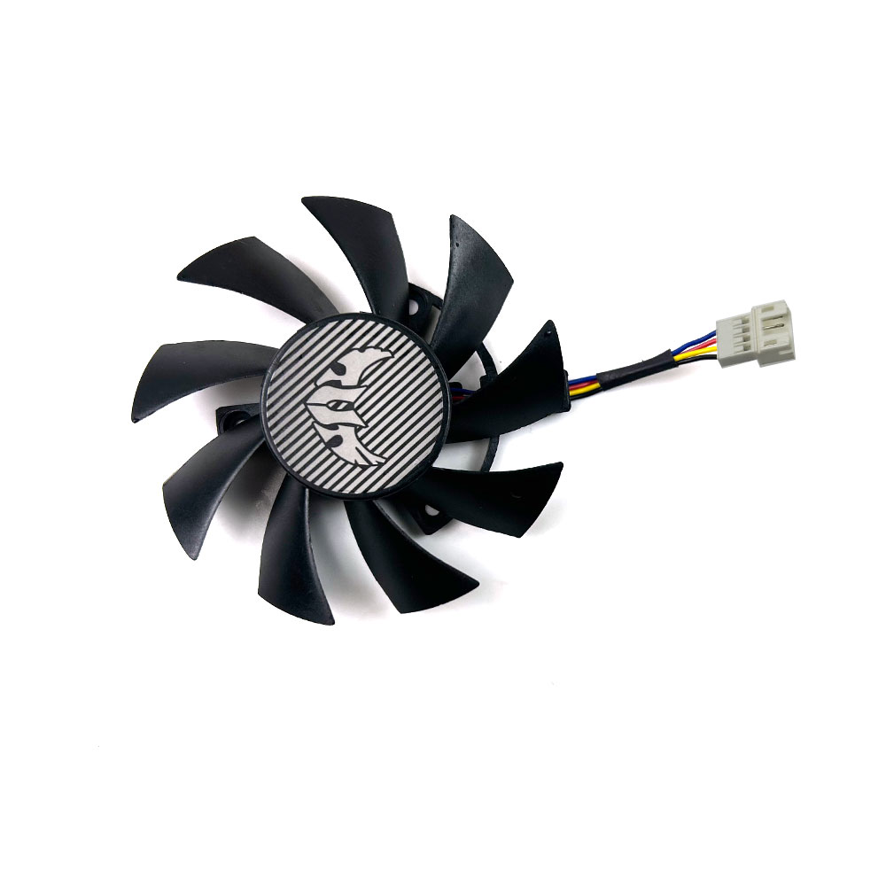 新しい冷却ファン 75 ミリメートル 7 ピン FD8015 - Rx 5700 Xt 8Gb Video Card のレビューと価格