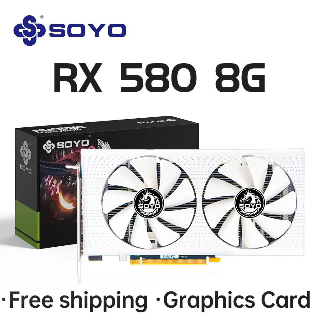 SOYO AMD Radeon RX580 8GB グラフィ - Rx 580 8Gb 2048Sp Gpu のレビューと価格