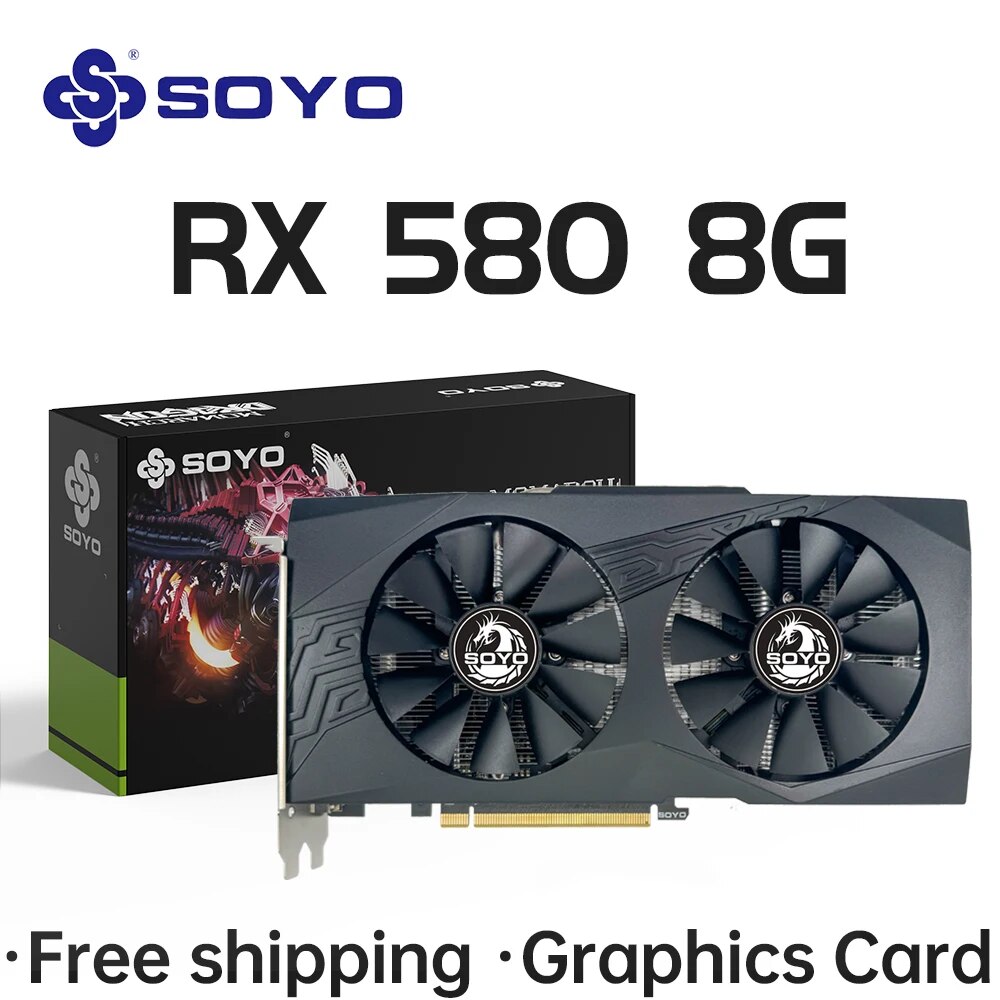 SOYO AMD Radeon RX580 8GB グラフィ - Rx 580 8Gb 2048Sp Gpu のレビューと価格