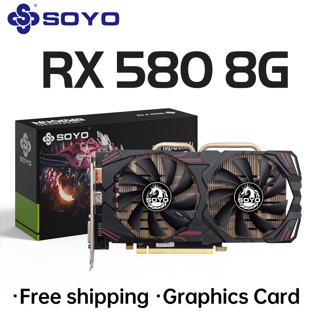 SOYO AMD Radeon RX580 8GB グラフィ - Rx 580 8Gb 2048Sp Gpu のレビューと価格